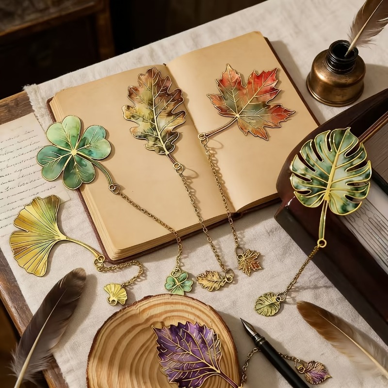 Dried Flower Bookmark - 1 marque-page vintage en forme de
