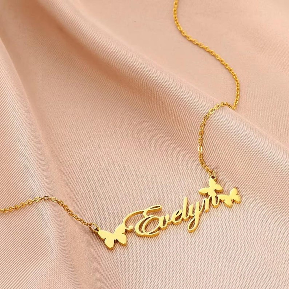 Collier avec nom personnalisé, - Birth Flower Necklace avis et prix
