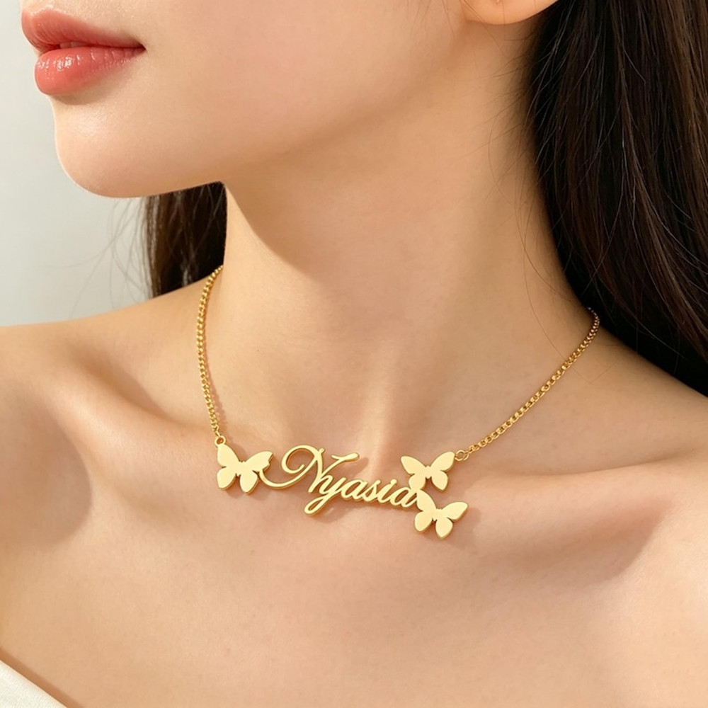 Collier avec nom personnalisé, - Birth Flower Necklace avis et prix