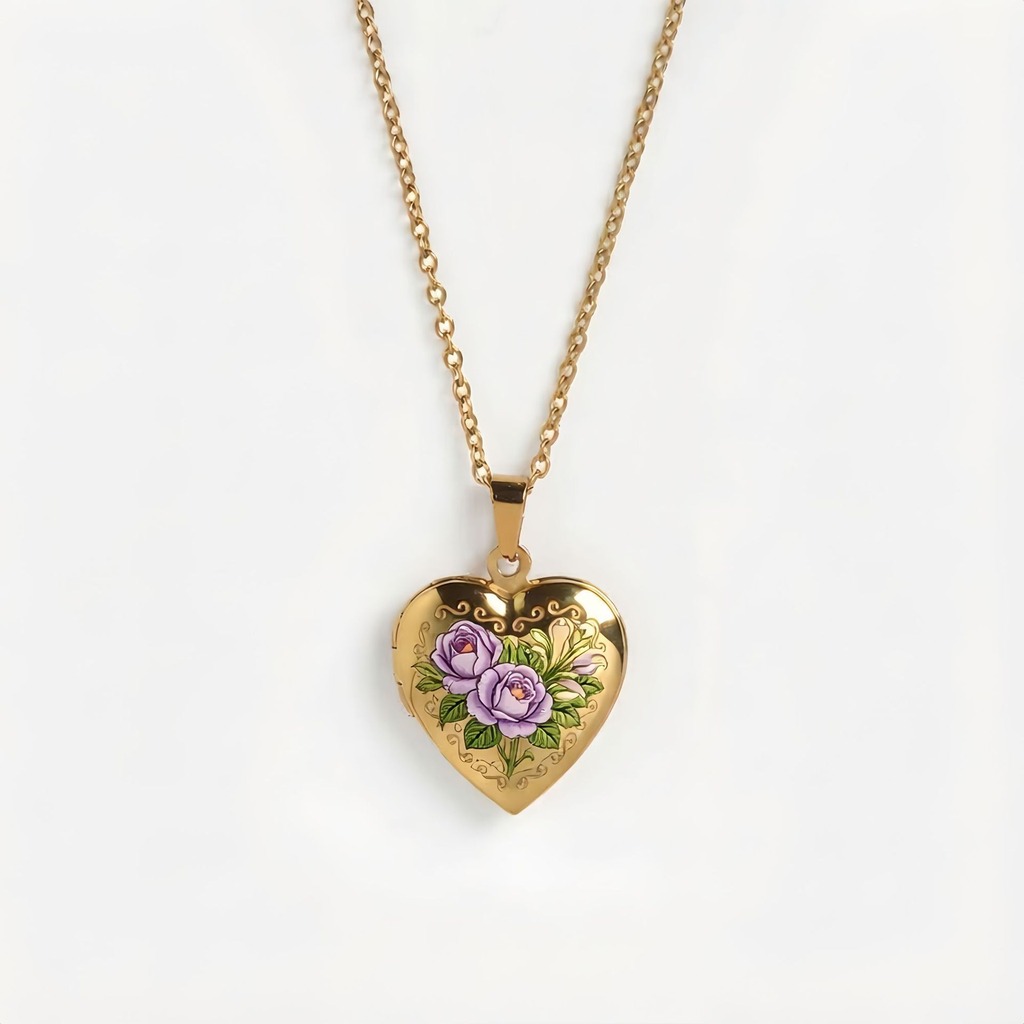 Collier avec pendentif en form - Birth Flower Necklace avis et prix