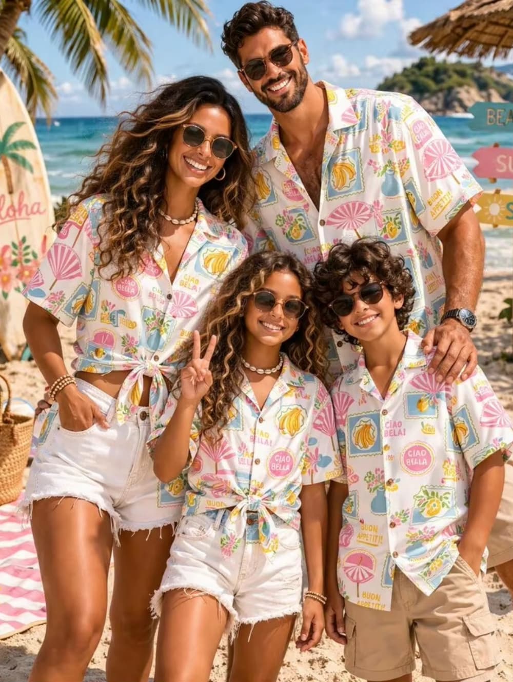 Vêtements d'été pour hommes et - Family Tree Print avis et prix